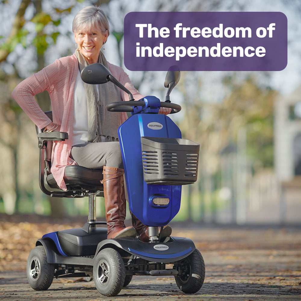 NNEMB Electric Mobility Scooter For Elderly Blue-1