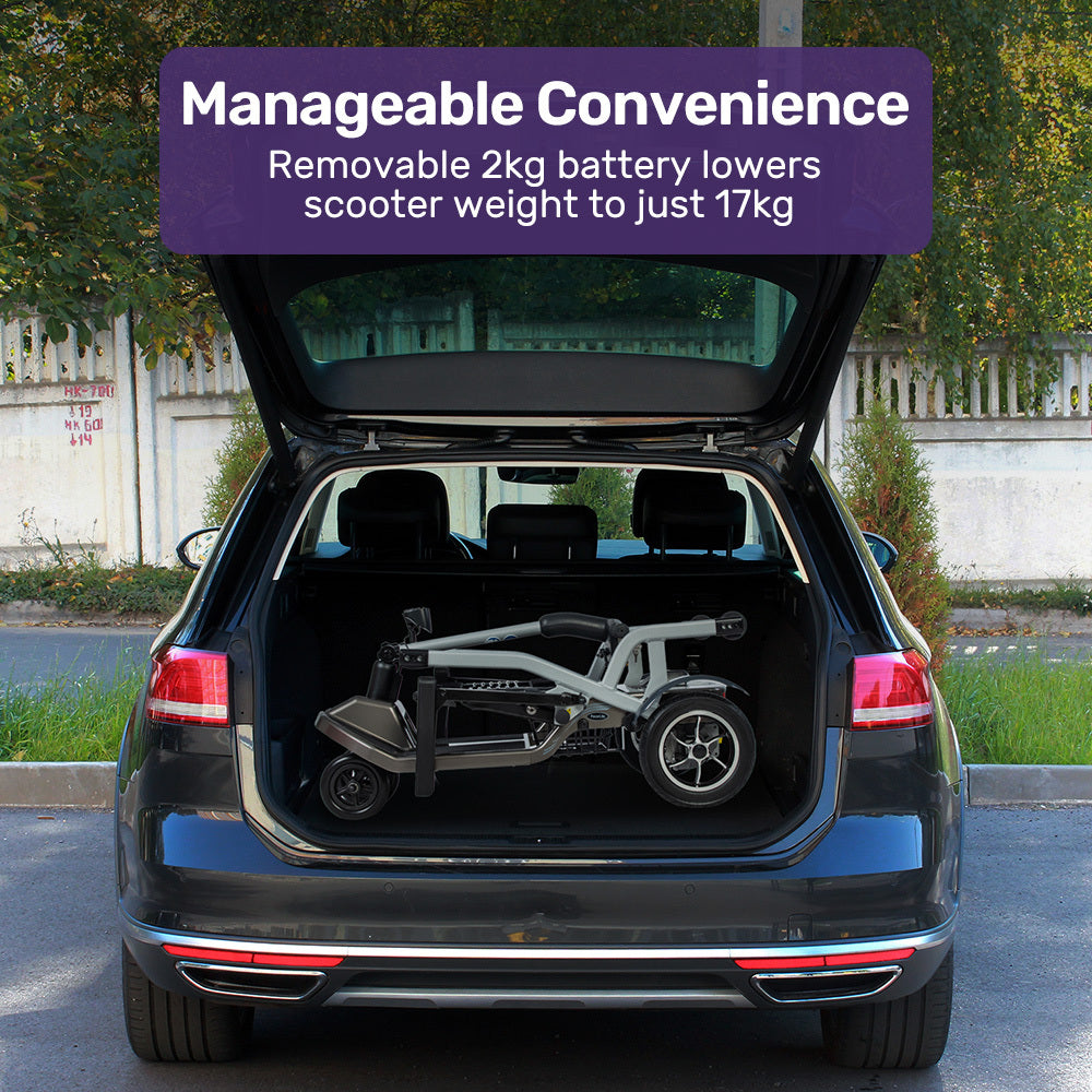 NNEMB PacerLite Mid-Sized Ultra-Lightweight Folding Electric Mobility Scooter for Elderly-2